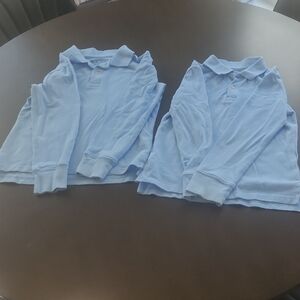 The Children's Place Light Blue Polo Tops